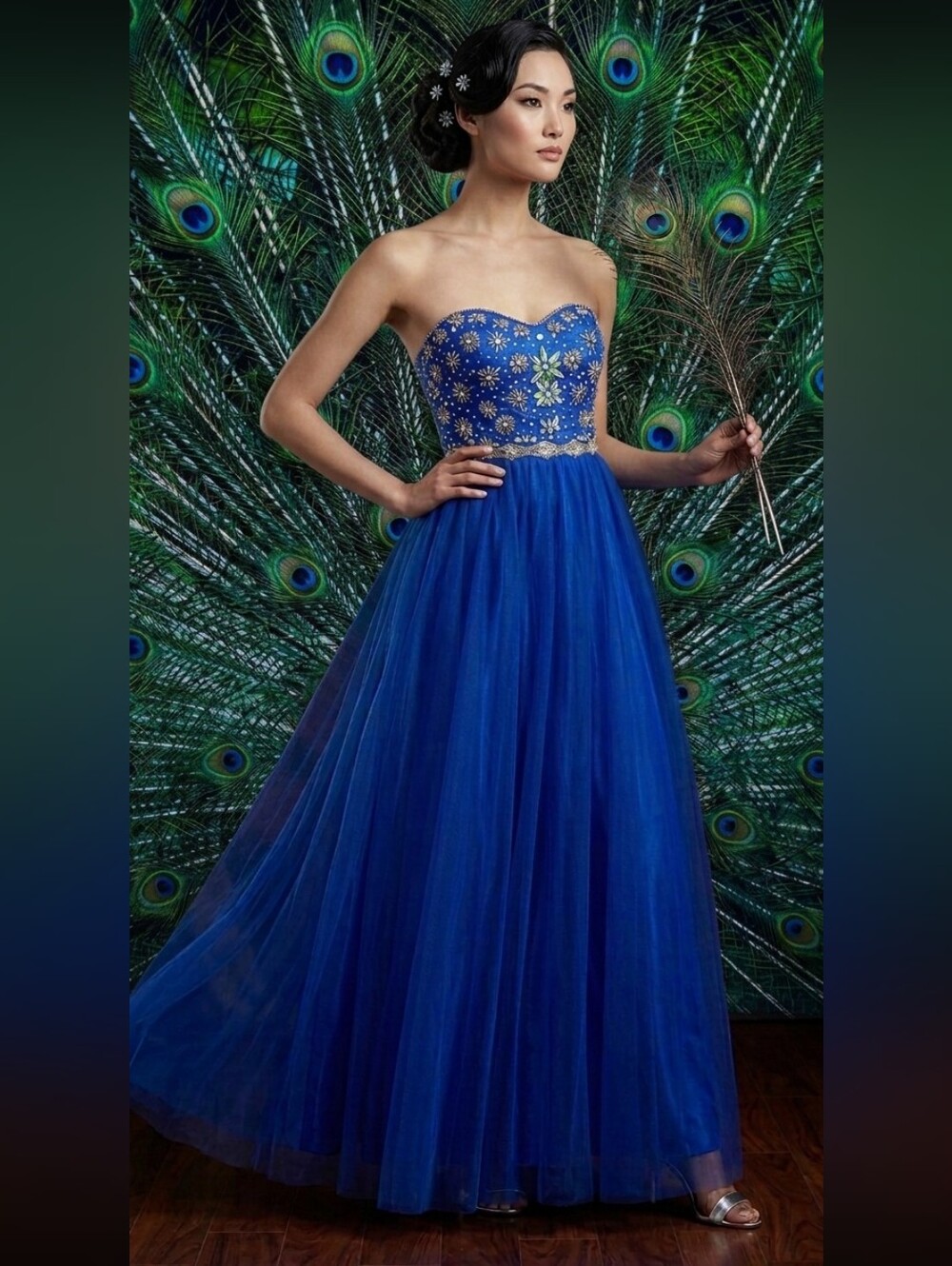 Steppin' Out Royal Blue Strapless Dress